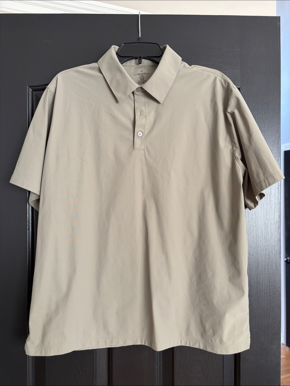 Fabletics Men's Short Sleeve The Don Polo, Large sage green